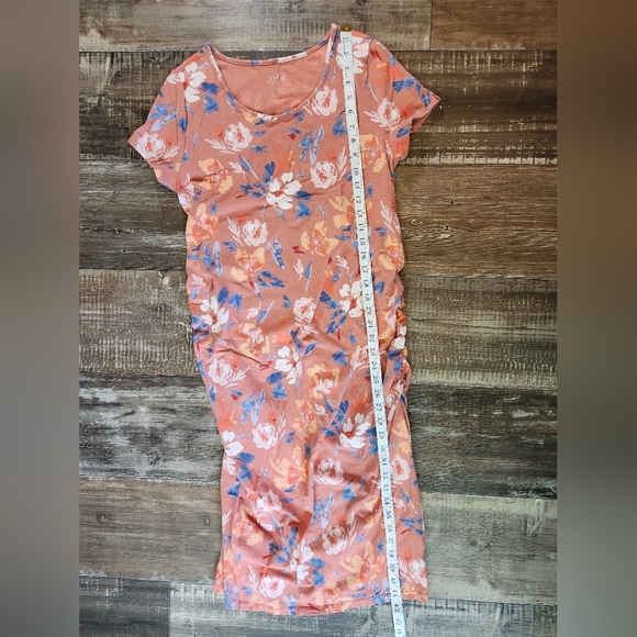Isabel Maternity by Ingrid & Isabel peach floral dress Size XL - Picture 7 of 7